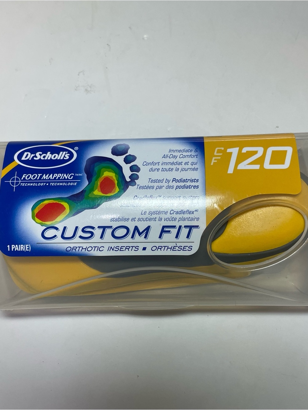 Dr. Scholl's Custom Fit Orthotic Inserts - CF120 (New in Package)